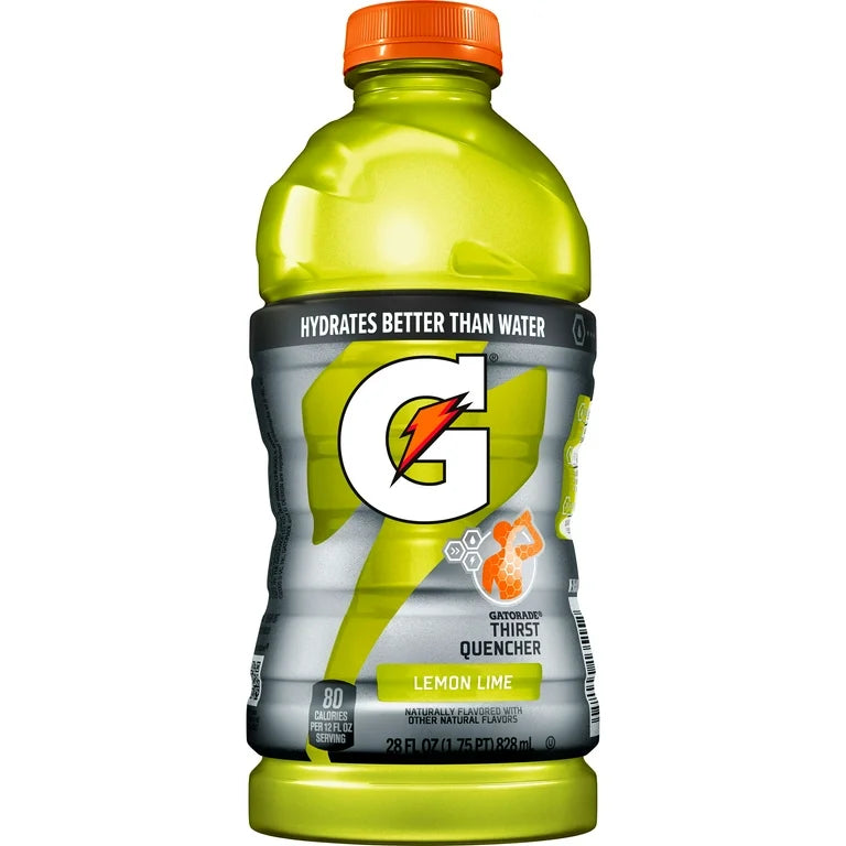 Gatorade Sports Hydration Drink, Lemon Lime, 28 Fl Oz Bottle (Pack of 15)