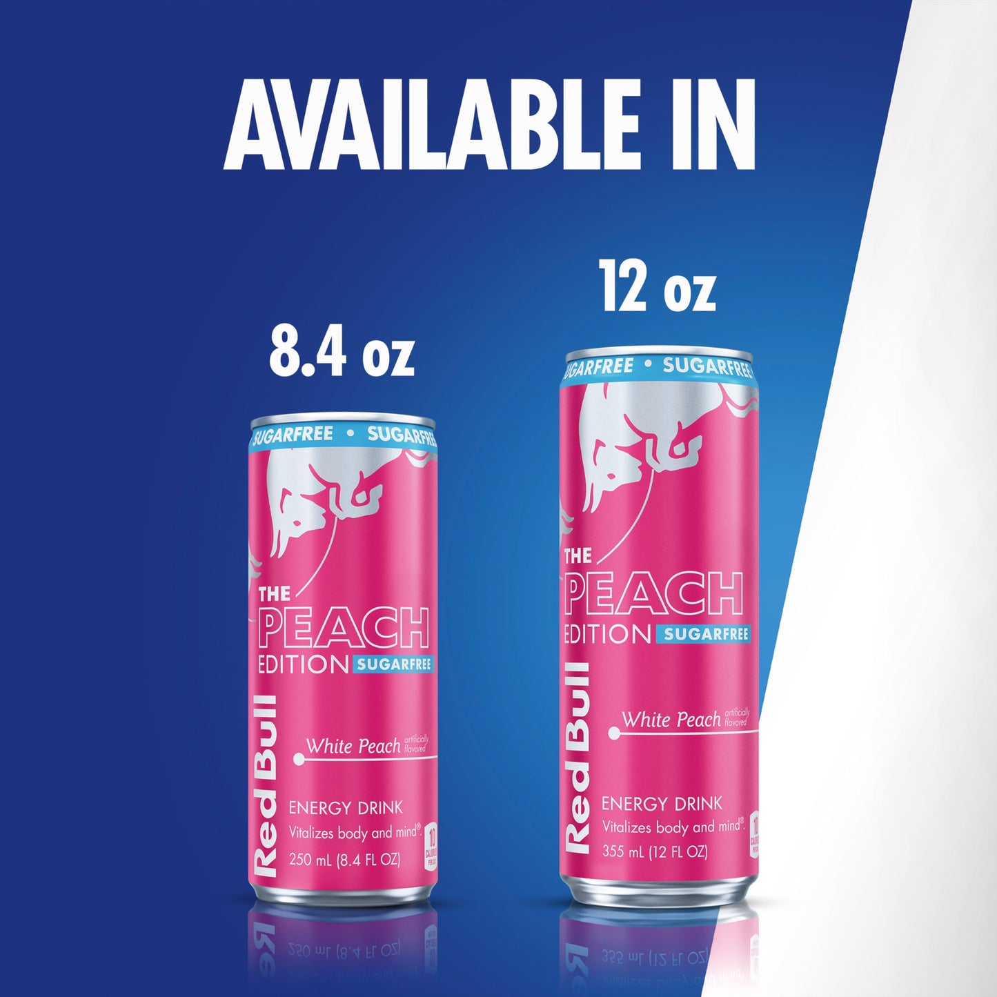 Red Bull Peach Edition (White Peach) Sugar Free Energy Drink, 8.4 Fl Oz Can (Pack of 24)