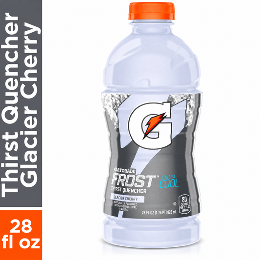 Gatorade, Sports Hydration Beverage, Glacier Cherry, 28 Fl Oz (Pack of 15)