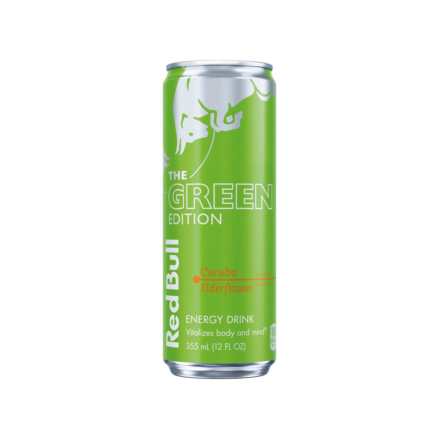 Red Bull Energy Drink, Green Edition (Curuba Elderflower), 12 Fl Oz Can, (Pack of 24)