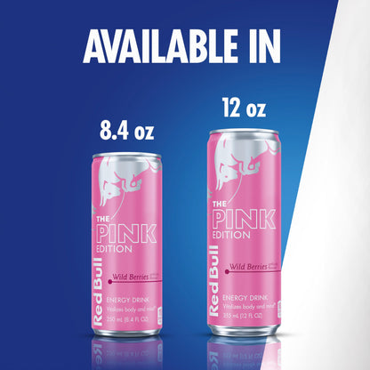 Red Bull Energy Drink, Pink Edition, 12 Fl Oz (Pack of 24)