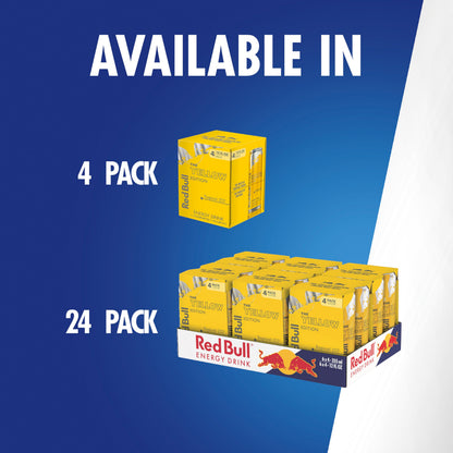Red Bull Energy Drink, Tropical Yellow Edition, 12 Fl Oz (Pack of 24)