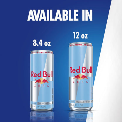 Red Bull Energy Drink, Total Zero, 8.4 Fl Oz, 24 Count