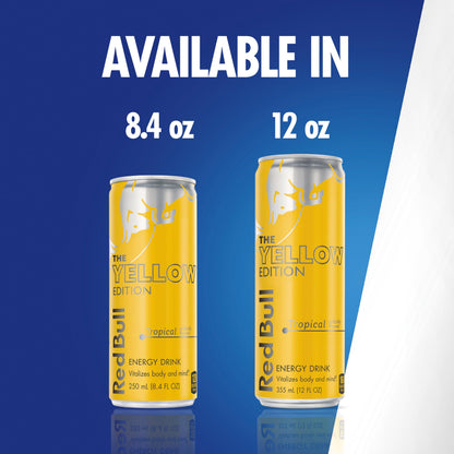 Red Bull Energy Drink, Tropical Yellow Edition, 12 Fl Oz (Pack of 24)