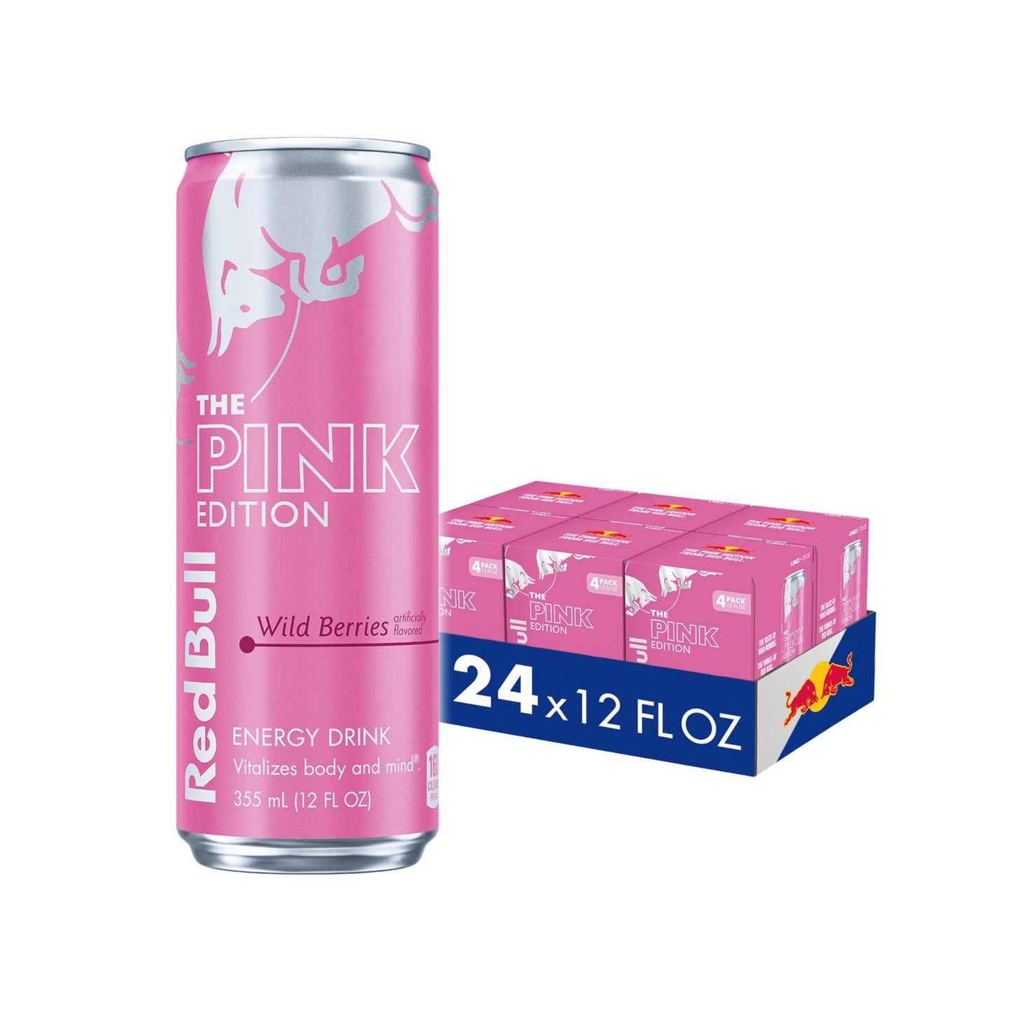 Red Bull Energy Drink, Pink Edition, 12 Fl Oz (Pack of 24)