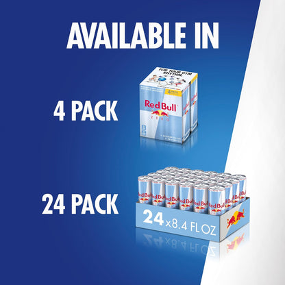 Red Bull Energy Drink, Total Zero, 8.4 Fl Oz, 24 Count