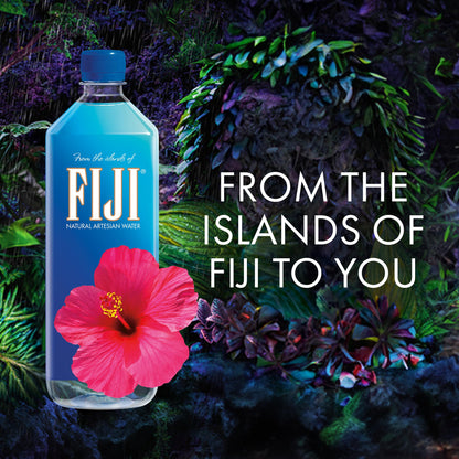 FIJI Natural Artesian Bottled Water, 1L (33.8 Fl Oz) (Pack of 12)