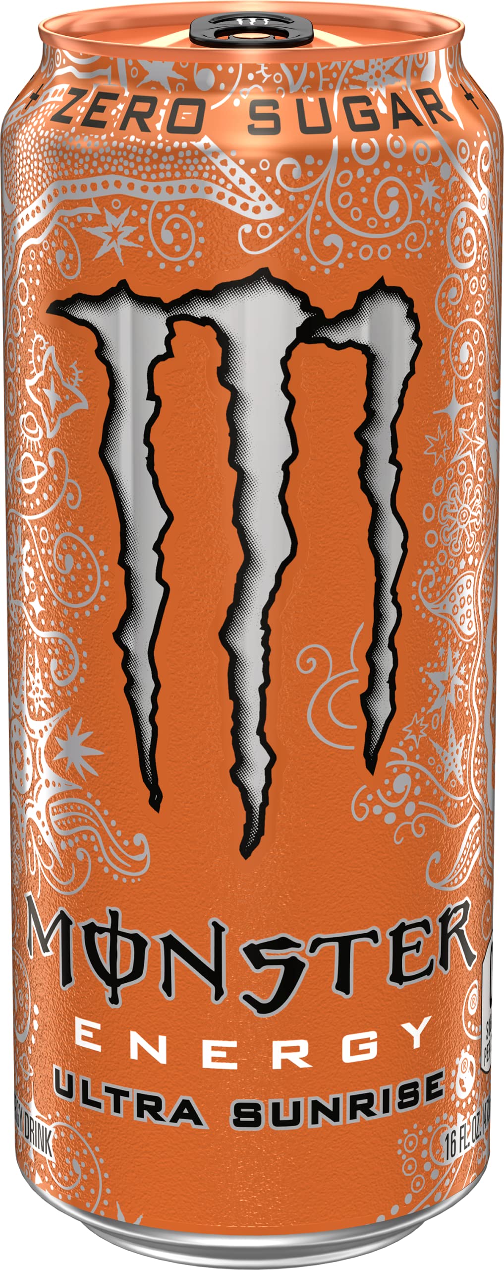 Monster Energy Ultra Sunrise, Sugar Free Energy Drink, 16 Fl Oz