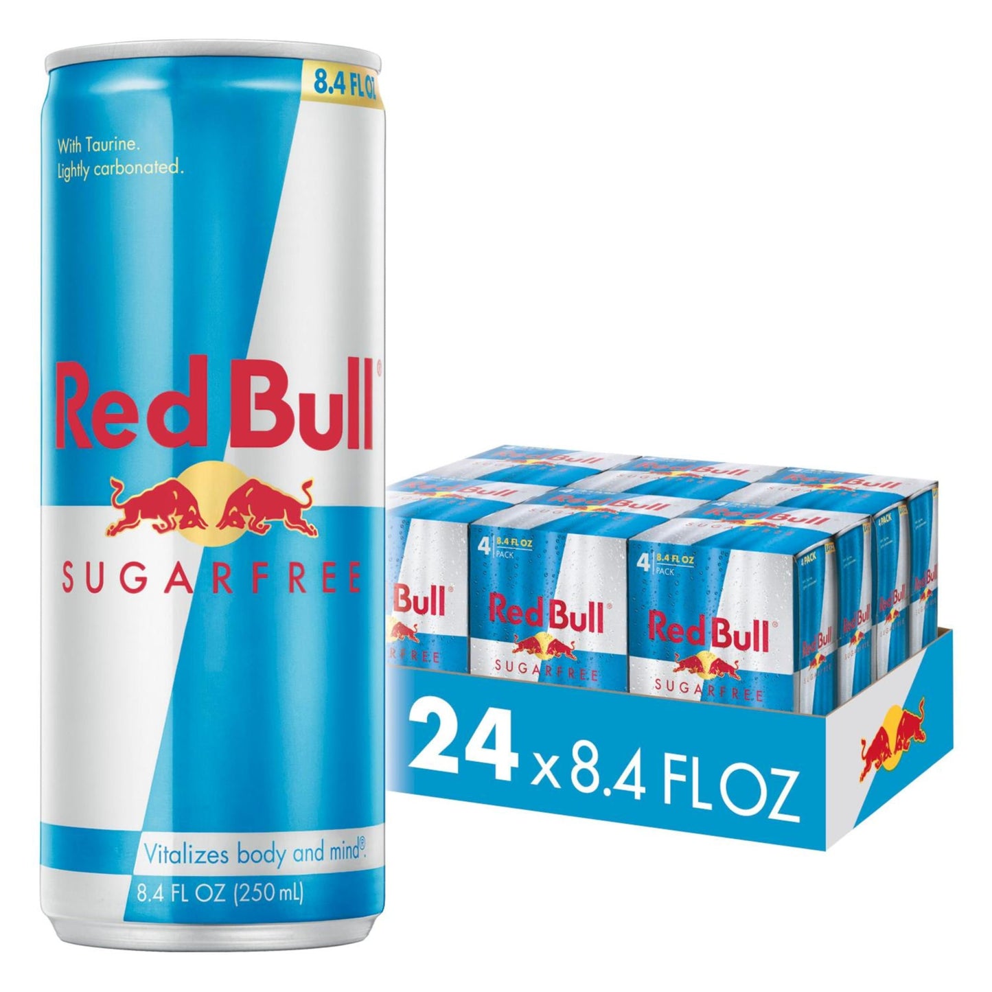 Red Bull Sugar Free Energy Drink with 151mg Caffeine plus Taurine & B Vitamins, 16 Fl Oz, Pack of 12 Cans