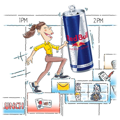 Red Bull Energy Drink with 114mg Caffeine plus Taurine & B Vitamins, 12 Fl Oz, Pack of 24 Cans