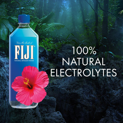 FIJI Natural Artesian Bottled Water, 1L (33.8 Fl Oz) (Pack of 12)