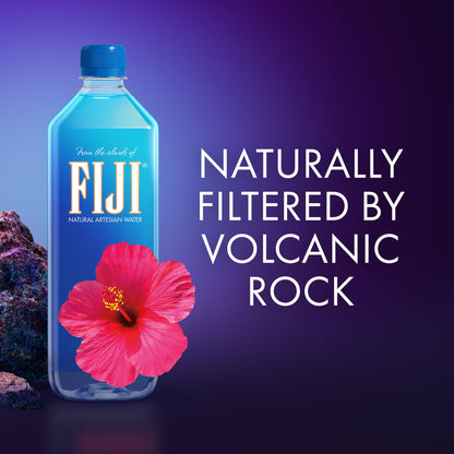 FIJI Natural Artesian Bottled Water, 1L (33.8 Fl Oz) (Pack of 12)