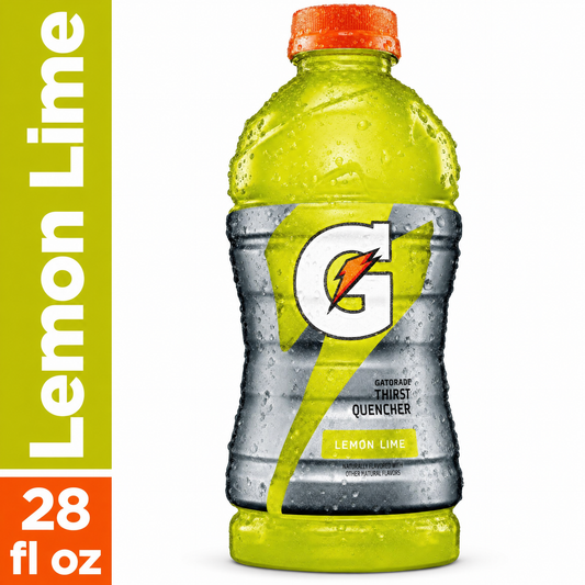 Gatorade, Sports Hydration Beverage, Lemon Lime, 28 Fl Oz (Pack of 15)