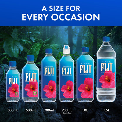 FIJI Natural Artesian Bottled Water, 1L (33.8 Fl Oz) (Pack of 12)