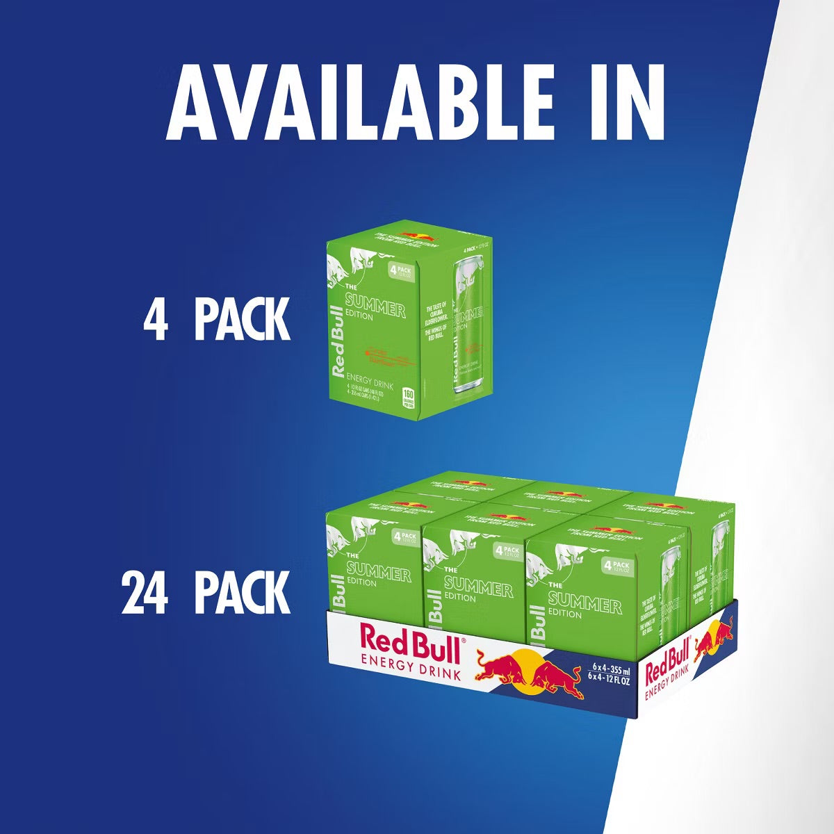 Red Bull Energy Drink, Green Edition (Curuba Elderflower), 12 Fl Oz Can, (Pack of 24)
