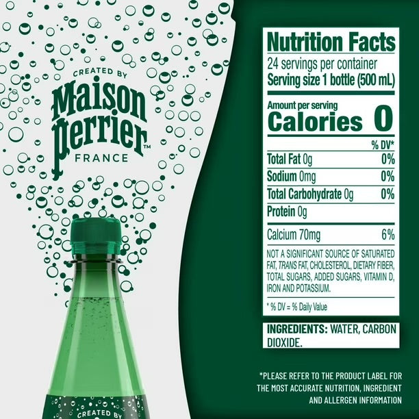 Maison Perrier Sparkling Water 16.9 Fl Oz Bottle (Pack of 24)