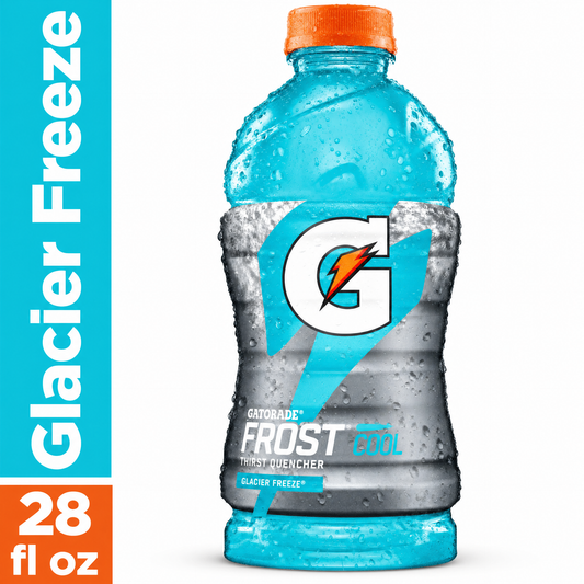 Gatorade, Sports Hydration Beverage, Glacier Freeze, 28 Fl Oz (Pack of 15)
