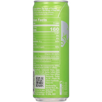 Red Bull Energy Drink, Green Edition (Curuba Elderflower), 12 Fl Oz Can, (Pack of 24)