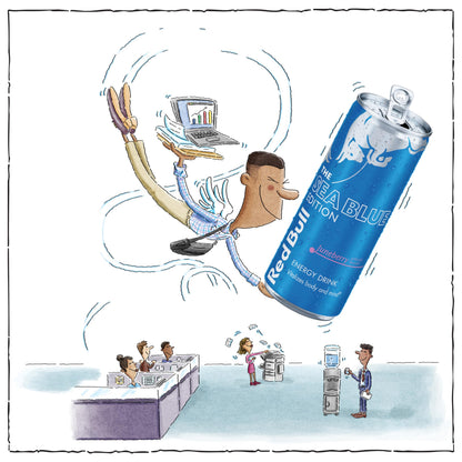 Red Bull Energy Drink, Sea Blue Edition (Juneberry), 12 Fl Oz (Pack of 24)