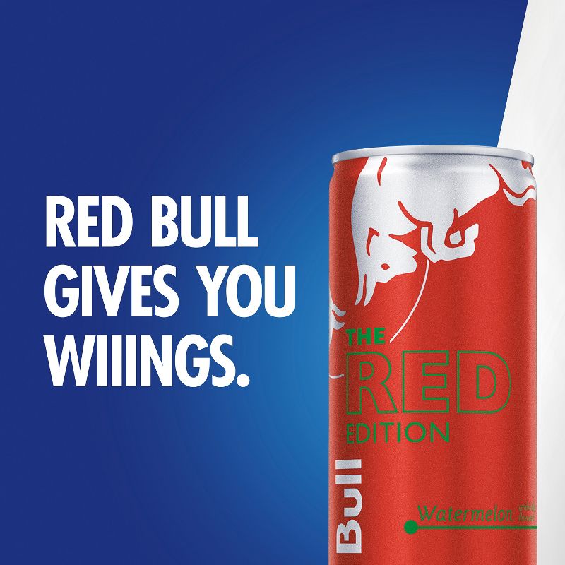 Red Bull Red Edition (Watermelon) energy drink 8.4 fl oz can, 24 Pack