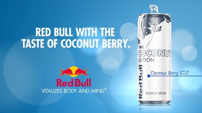 Red Bull Coconut Edition (Coconut Berry) energy drink 12 fl oz can, 24 Pack